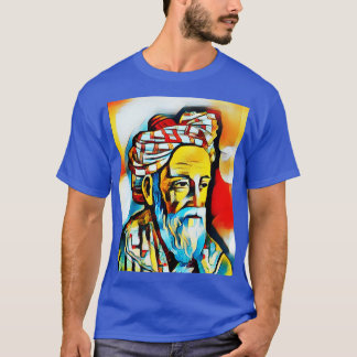 Camiseta Omar Khayyam Abstrato Retrato Omar Khayyam Artwor