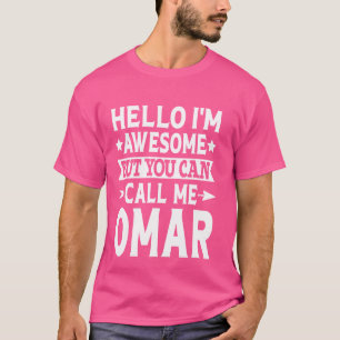 Camiseta Omar Surname Me Chame De Sobrenome Da Equipe Omar