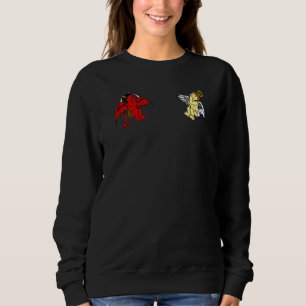 Camiseta Ombro Angel Devil Conscience Temptation Dentro de 