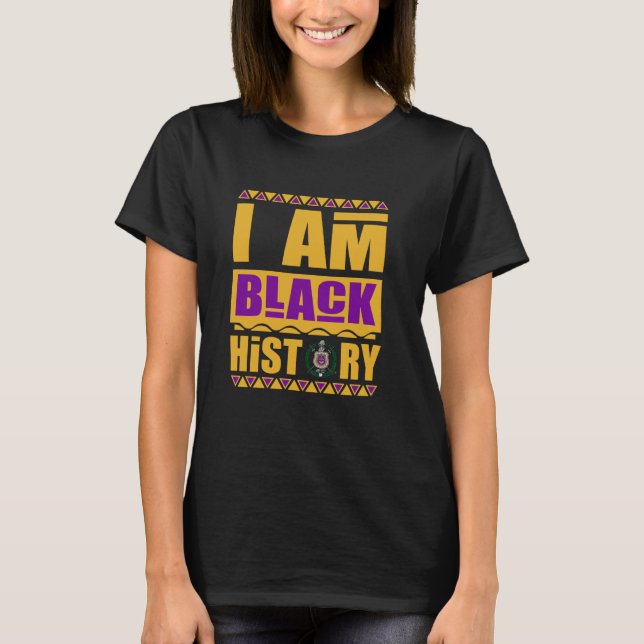 Camiseta Omega Psi Fraternidade Phi Paraphernalia, Eu Sou P (Frente)
