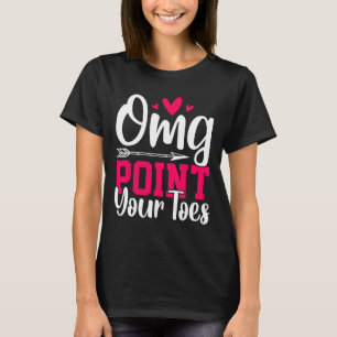Camiseta Omg aponte seus dedos para a dança engraçada