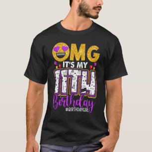 Camiseta Omg é minha 11 de aniversário de 11 anos