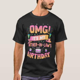 Camiseta Omg é o aniversário da minha sogra, criança