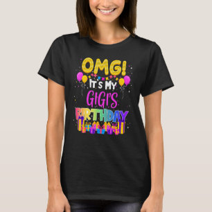 Camiseta Omg é o meu aniversário gigante