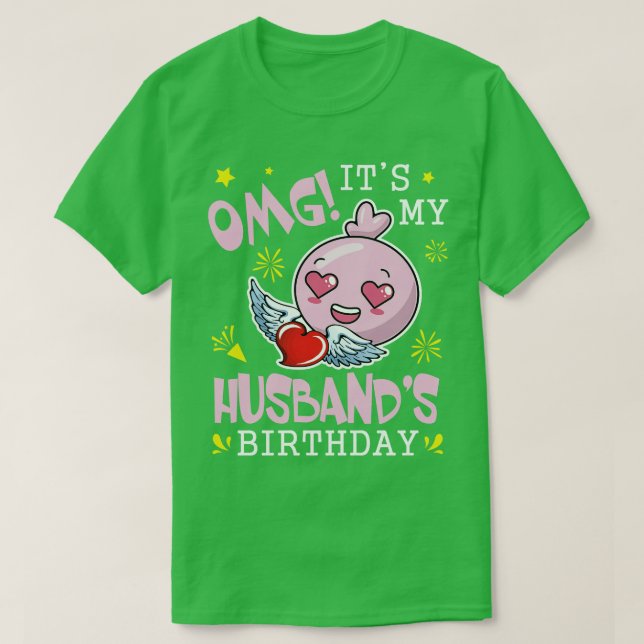 Camiseta OMG É O Meu Caseiro Feliz Com Corações E Fac (Frente do Design)