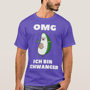 Camiseta Omg ich caixa schwanger ich caixa eine Avocado