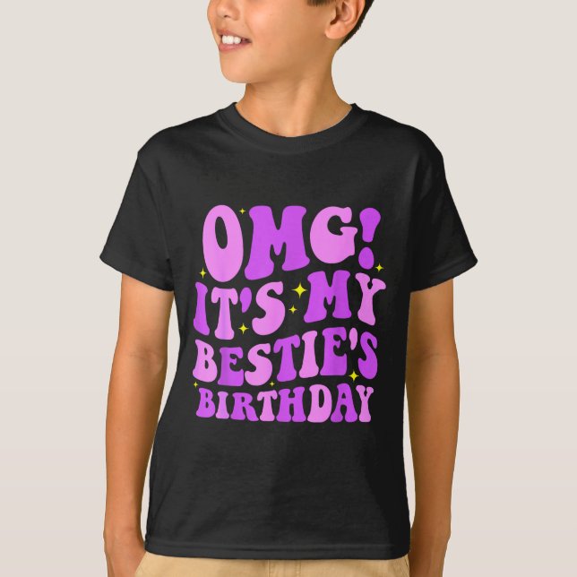 Camiseta Omg It's My Ie's Birthday Funny Friend Birthday  (Frente)