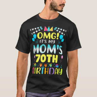 Camiseta Omg Its My Moms 70th Birthday Sweet 70 Years Old _