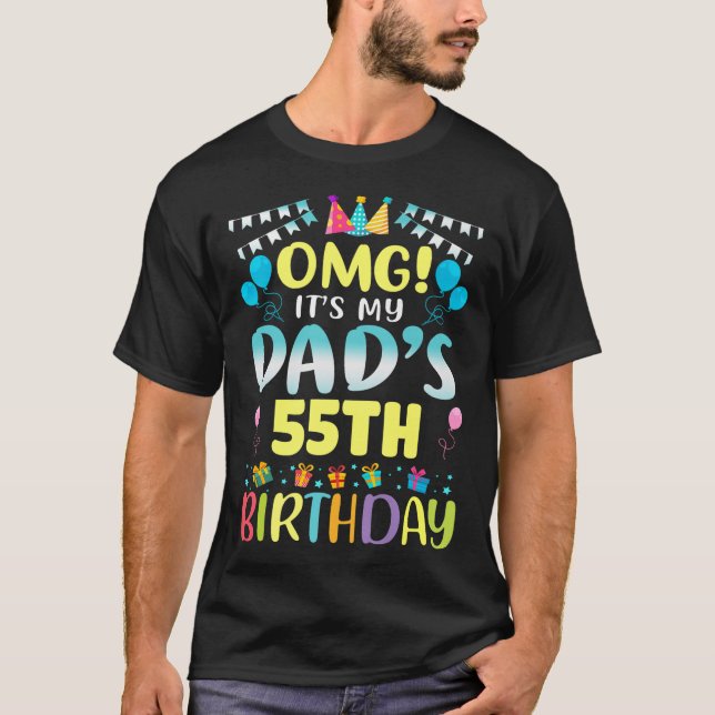 Camiseta Omg são os meus Pais 55º aniversário doce 55 anos  (Frente)