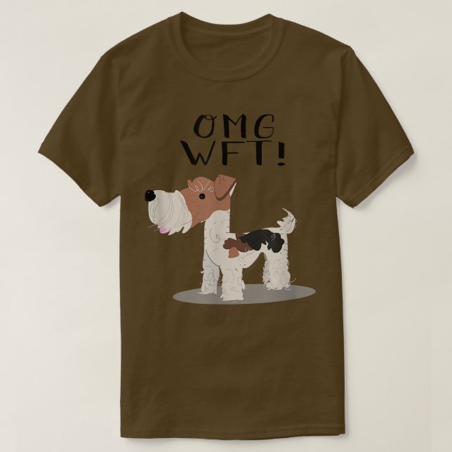 Camiseta OMG WFT Wire Fo Terrier (Frente do Design)