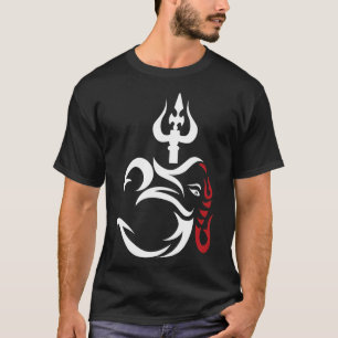 Camiseta OMGanesha e Lord Shiva Divino Tridente Trishul