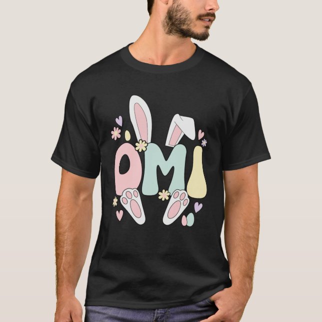 Camiseta Omi Grandmother Easter Bunny Omi Grandma Easter Da (Frente)