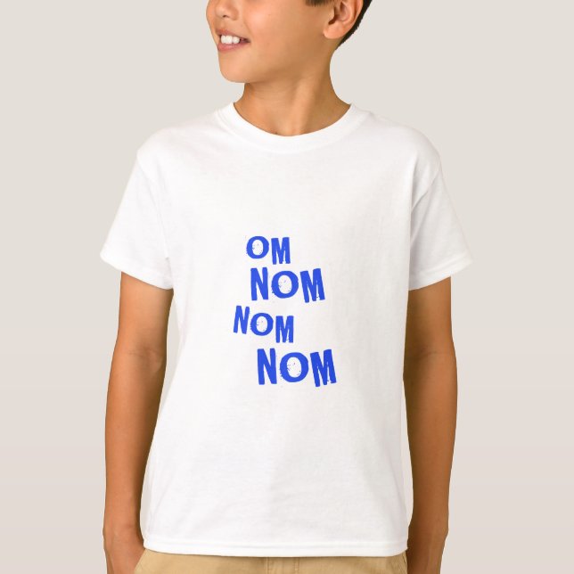 Camiseta omnomnomnom_blue (Frente)