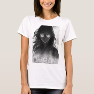 Camiseta Omrani Dark Neon Anime Girl - Futurística Brie A