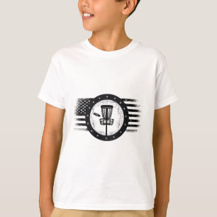 Camiseta On Ck Cool Disc Golf Sport Usa Grunge Flag - Disco