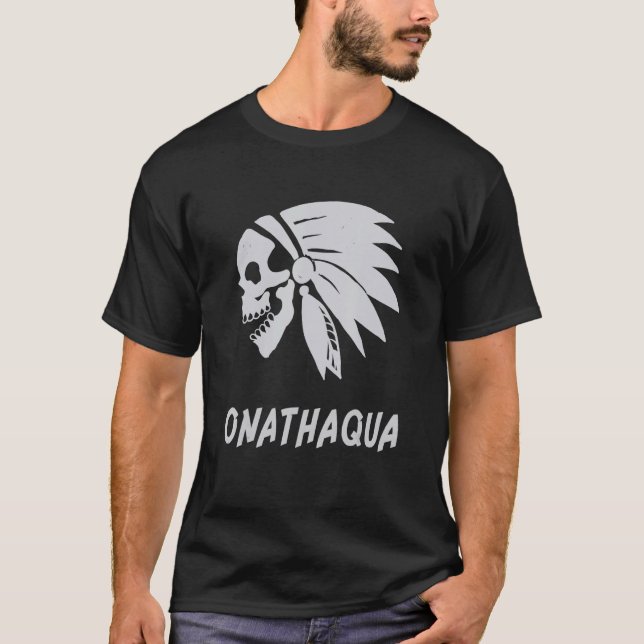 Camiseta Onathaqua Native American Indian Born Freedom Evil (Frente)