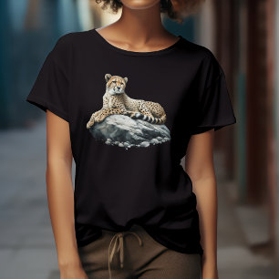 Camiseta Onça-pintada Artística em Aquarela