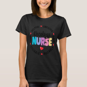 Camiseta Oncologia Enfermeira Apreciação Semana de Profissi