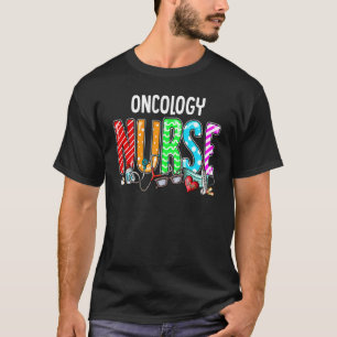 Camiseta Oncologia Enfermeira Xadrez Vermelho Amor Coração