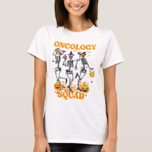 Camiseta Oncologia Esqueleto Pumpkin Cai Cai Cai Causada