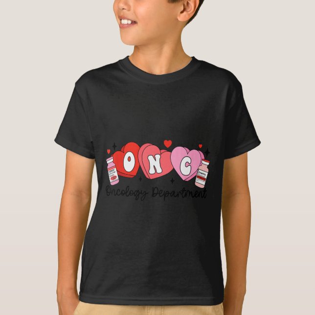 Camiseta Oncology Nurse Fight Cancer Nurse Valentine Onc De (Frente)