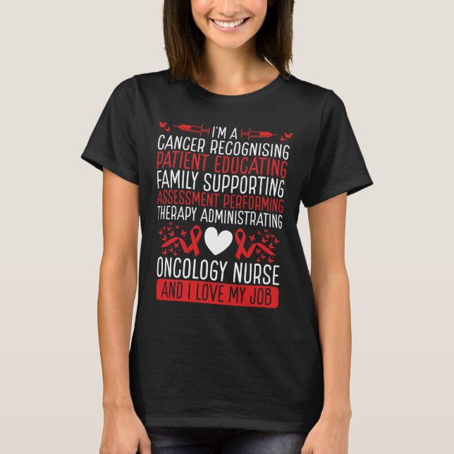 Camiseta Oncology Nurse Oncology Nursing Accessoires (Frente)