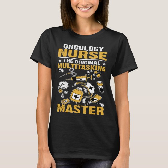 Camiseta Oncology Nurse The Original Multitasking Master (Frente)