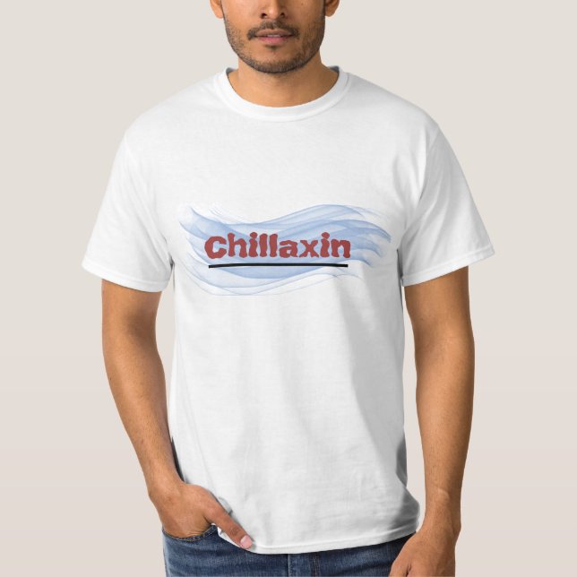 Camiseta Onda azul Chillaxin do TShirt adulto (Frente)