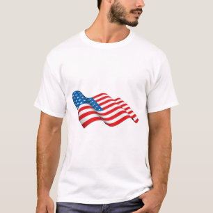 Camiseta Onda de bandeira americana