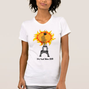 Camiseta Onda de calor em Paris em 2019