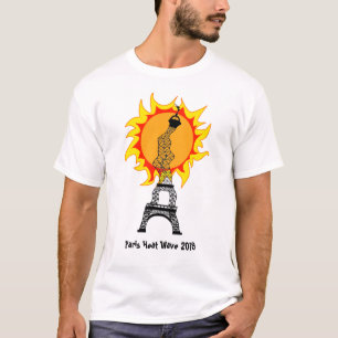 Camiseta Onda de calor em Paris em 2019