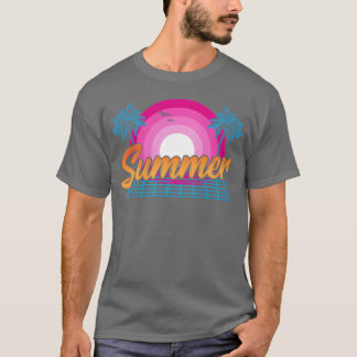 Camiseta Onda de Calor na Praia Clima Quente 80s90s Sol de 