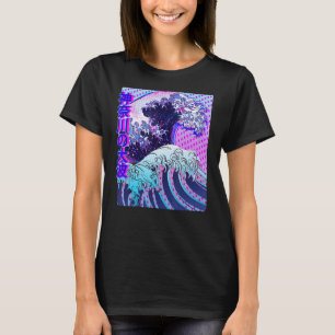Camiseta Onda de excelente da estética de Kanagawa Vaporwav