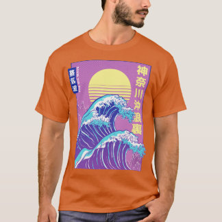 Camiseta Onda de Excelente Japonesa Onda Retroversa