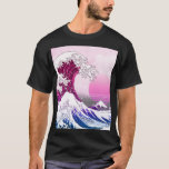 Camiseta Onda de Excelente Vaporwave retroativa dos anos 80<br><div class="desc">Onda de Excelente estética retroativa dos anos 80. A onda de Excelentes de Kanagawa.</div>