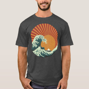 Camiseta Onda de Kanagawa Padrões Japoneses por Tobe Fonsec