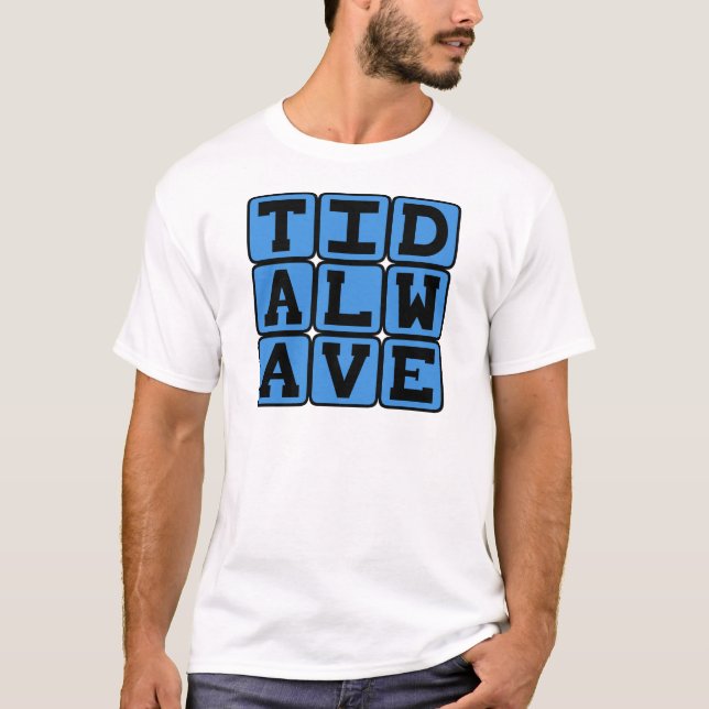 Camiseta Onda de Maré, Tsunami Violento (Frente)