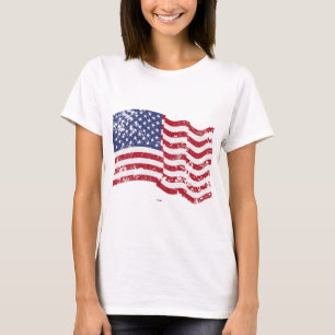 Camiseta Onda de Sinalizador Americano - Distante