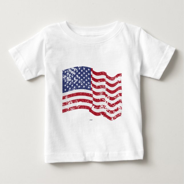 Camiseta Onda de Sinalizador Americano - Distante (Frente)