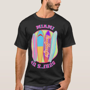 Camiseta Onda de Surf de Miami