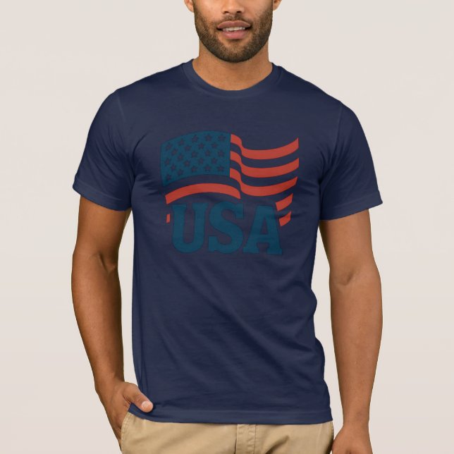 Camiseta Onda de Unidade dos Estados Unidos (Frente)