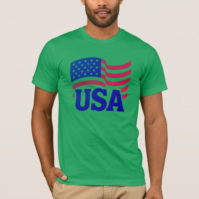 Camiseta Onda de Unidade dos Estados Unidos (Frente)