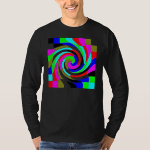 Camiseta onda do arco-íris