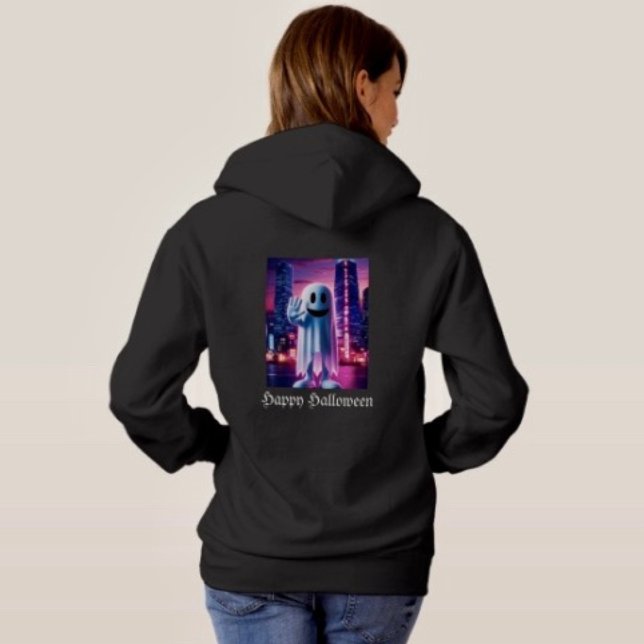 Camiseta Onda Fantasmagórica & Luzes Urbanas  (10oz. cotton-poly blend 100% cotton face set-in sleeves  double needle-stitched armholes bottom band)