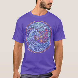 Camiseta Onda Neon Kanagawa por Tobe Fonseca