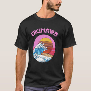 Camiseta Onda Retroativa E Sun Okinawa Kanagawa Japão