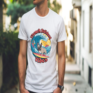 Camiseta Onda Tropical de Surfe de Bulgue Francês