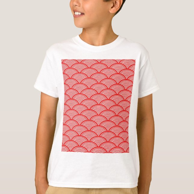 Camiseta Onda Vermelha Japonesa (Frente)