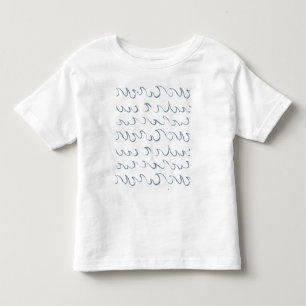 Camiseta Ondas, Abstrato mínima, Natação de padrão de mar d