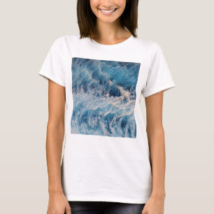Camiseta Ondas azuis do oceano